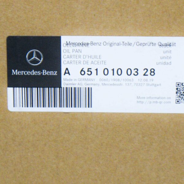 NEW MERCEDES-BENZ E W212 ENGINE OIL SUMP LOWER PART A6510100328 ORIGINAL - Image 7