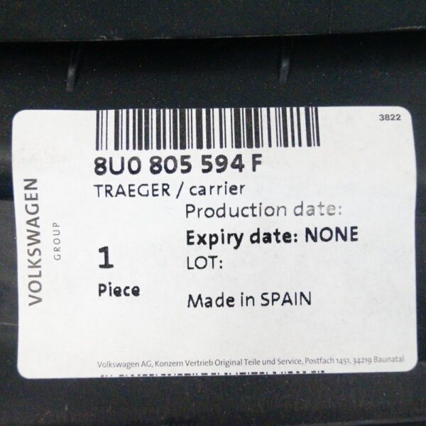 NEW AUDI Q3 8U FRONT SLAM PANEL RADIATOR SUPPORT 8U0805594F ORIGINAL - Image 7