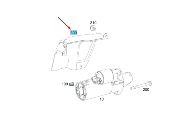 NEW MERCEDES-BENZ SPRINTER W907 STARTER SCREENING PLATE A6511510245 ORIGINAL - Image 7
