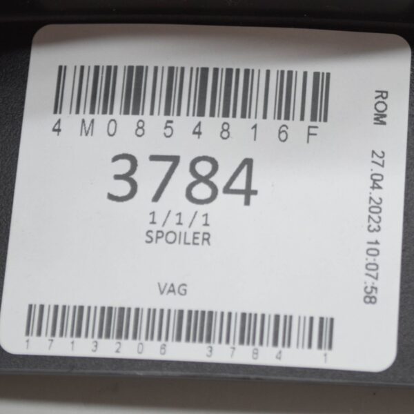 NEW AUDI Q7 4M REAR RIGHT FENDER SPOILER 4M0854816F ORIGINAL - Image 7