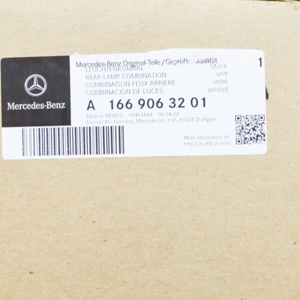 NEW MERCEDES-BENZ GLE W166 REAR RIGHT TAILLIGHT A1669063201 - Image 7