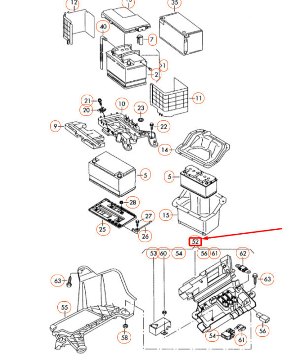 NEW VOLKSWAGEN PASSAT B6 MAIN FUSE SOCKET 3C0937548 ORIGINAL - Image 7