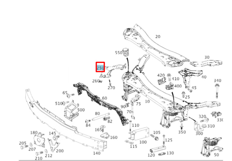 NEW MERCEDES-BENZ CLS C257 FRONT RIGHT BUMPER BRACE A2576220000 ORIGINAL 7 NEW MERCEDES-BENZ CLS C257 FRONT RIGHT BUMPER BRACE A2576220000 ORIGINAL - Image 7