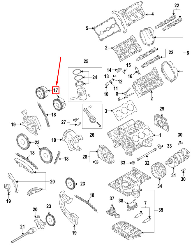 NEW AUDI A5 8T3 ENGINE CAMSHAFT ADJUSTER UNIT 06E109083R ORIGINAL 7 NEW AUDI A5 8T3 ENGINE CAMSHAFT ADJUSTER UNIT 06E109083R ORIGINAL - Image 7