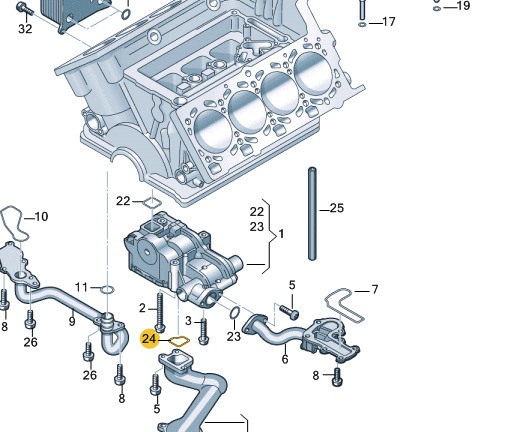 NEW AUDI A5 8T INTAKE CONNECTION SEAL 079115131J ORIGINAL 7 NEW AUDI A5 8T INTAKE CONNECTION SEAL 079115131J ORIGINAL - Image 7