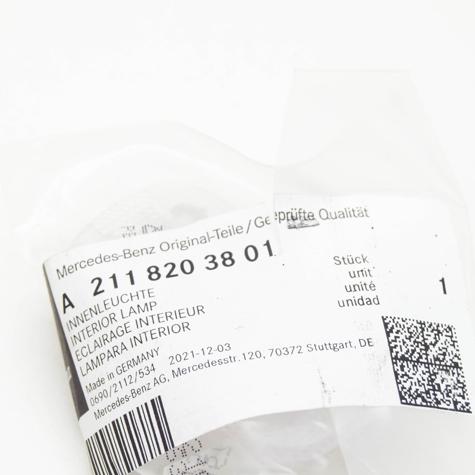 NEW MERCEDES-BENZ CL C215 INTERIOR LIGHTING LAMP A2118203801 ORIGINAL 7 NEW MERCEDES-BENZ CL C215 INTERIOR LIGHTING LAMP A2118203801 ORIGINAL - Image 7