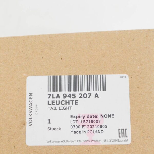 NEW VW TRANSPORTER MULTIVAN T6 REAR LEFT TAILLIGHT 7LA945207C ORIGINAL - Image 7