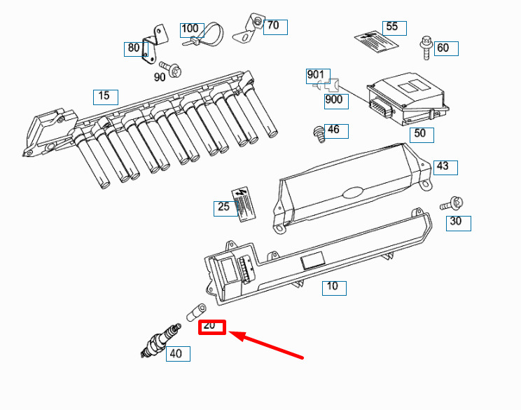NEW MERCEDES-BENZ CL C215 SPARK PLUG BOOT A0001590080 9 NEW MERCEDES-BENZ CL C215 SPARK PLUG BOOT A0001590080 - Image 9