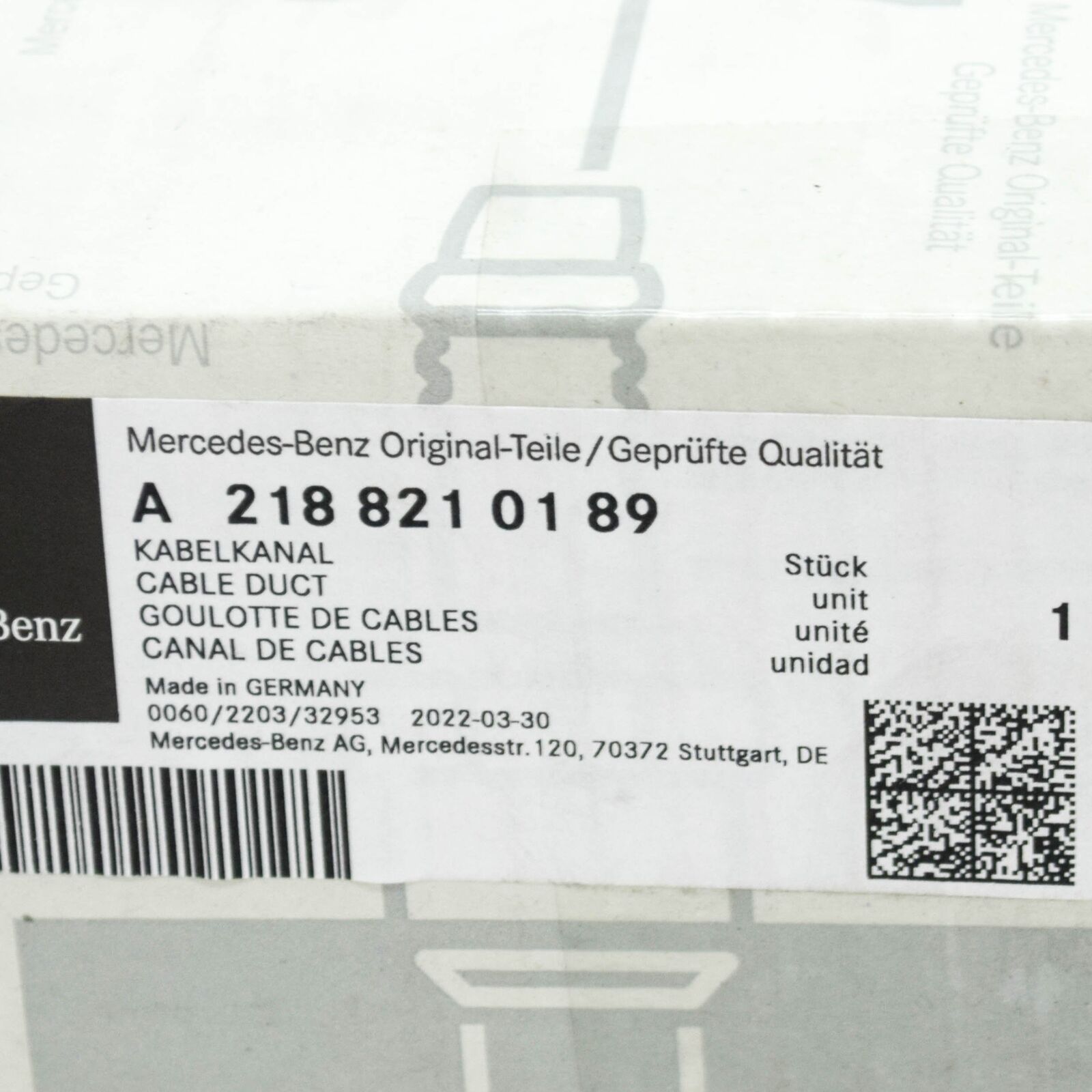 NEW MERCEDES-BENZ CLS C218 REAR TRUNK LID HINGE TRIM A2188210189 ORIGINAL 7 NEW MERCEDES-BENZ CLS C218 REAR TRUNK LID HINGE TRIM A2188210189 ORIGINAL - Image 7