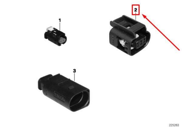 NEW BMW 6 E64 CABLE PLUG CONNECTOR TERMINAL 6-POLE 12527505669 7505669 ORIGINAL - Image 7