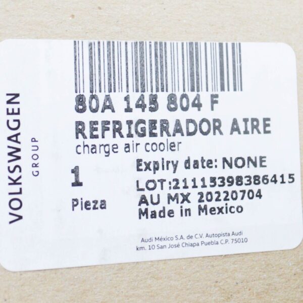 NEW AUDI Q5 FY COOLANT ADDITIONAL RADIATOR 80A145804F ORIGINAL - Image 7