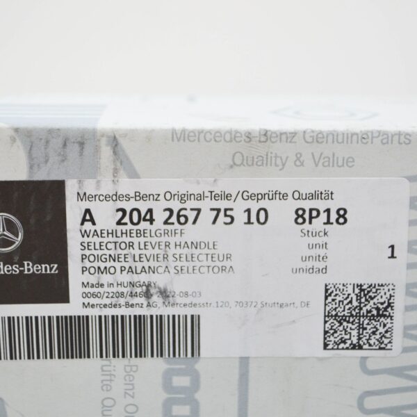 NEW MERCEDES-BENZ C W204 SELECTOR LEVER HANDLE A20426775108P18 ORIGINAL - Image 7