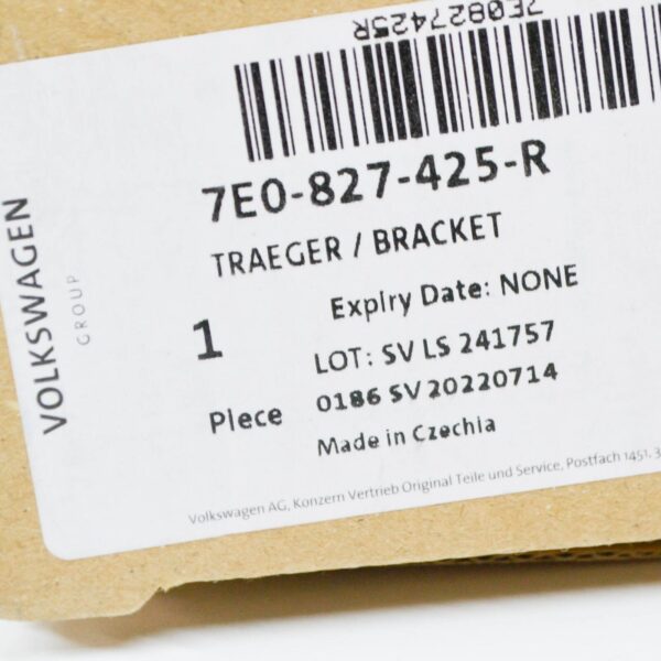 NEW VOLKSWAGEN TRANSPORTER T6 REAR DOOR LOCK CARRIER 7E0827425R ORIGINAL - Image 7