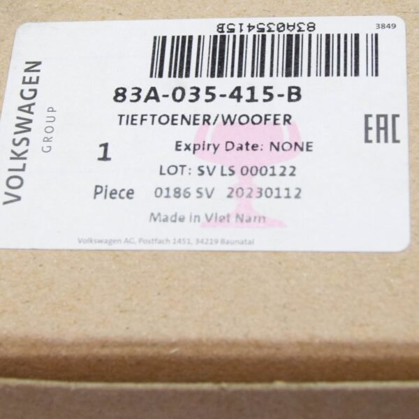 NEW AUDI Q2 GA FRONT LEFT DOOR BASS LOUDSPEAKER 83A035415B ORIGINAL - Image 7