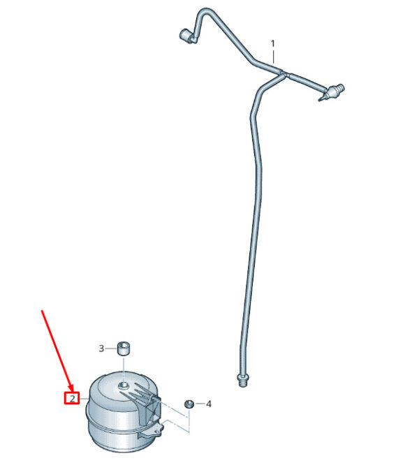 NEW VOLKSWAGEN CRAFTER 2F MK1 VACUUM RESERVOIR LHD 2E0611035A ORIGINAL - Image 7