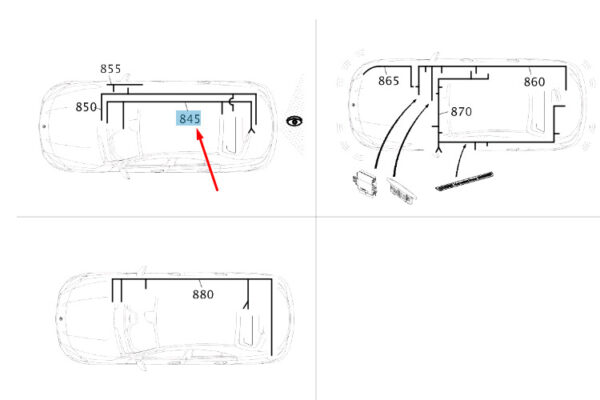 NEW MB CLA C117 REVERSING CAMERA WIRING HARNESS LHD A1175404902 ORIGINAL - Image 7