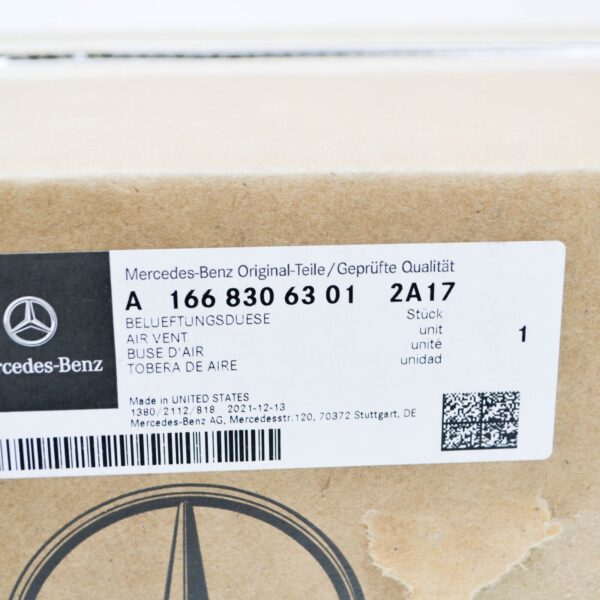 NEW MERCEDES-BENZ GL X166 DASHBOARD CENTER AIR VENT A16683063012A17 ORIGINAL - Image 7