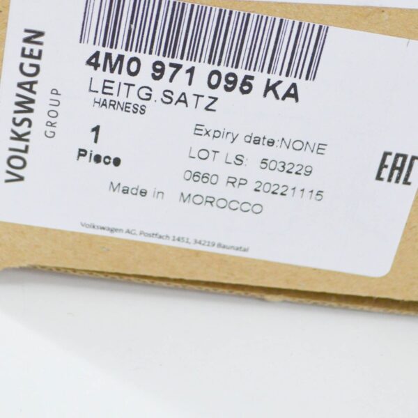 NEW AUDI Q7 4M FRONT PARKING AID WIRING HARNESS 4M0971095KA ORIGINAL - Image 7
