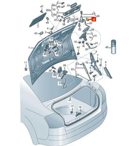 NEW AUDI A4 B8 REAR TRUNK HATCH LATCH MICRO SWITCH 8E0953229 9 NEW AUDI A4 B8 REAR TRUNK HATCH LATCH MICRO SWITCH 8E0953229 - Image 9