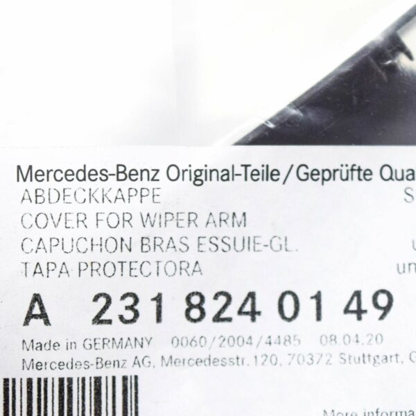 NEW MERCEDES-BENZ SL R231 FRONT LEFT WINDSHIELD WIPER ARM CAP A2318240149 - Image 7
