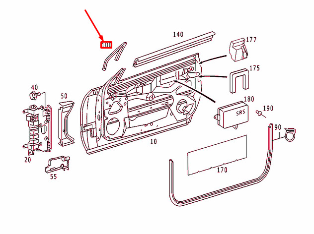 NEW MERCEDES-BENZ CL C215 FRONT RIGHT MIRROR TRIANGLE SEAL A2157270630 ORIGINAL 7 NEW MERCEDES-BENZ CL C215 FRONT RIGHT MIRROR TRIANGLE SEAL A2157270630 ORIGINAL - Image 7