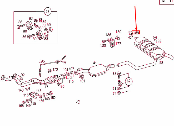 NEW MERCEDES-BENZ E W124 REAR MUFFLER SUSPENSION RING A1244920044 ORIGINAL 7 NEW MERCEDES-BENZ E W124 REAR MUFFLER SUSPENSION RING A1244920044 ORIGINAL - Image 7