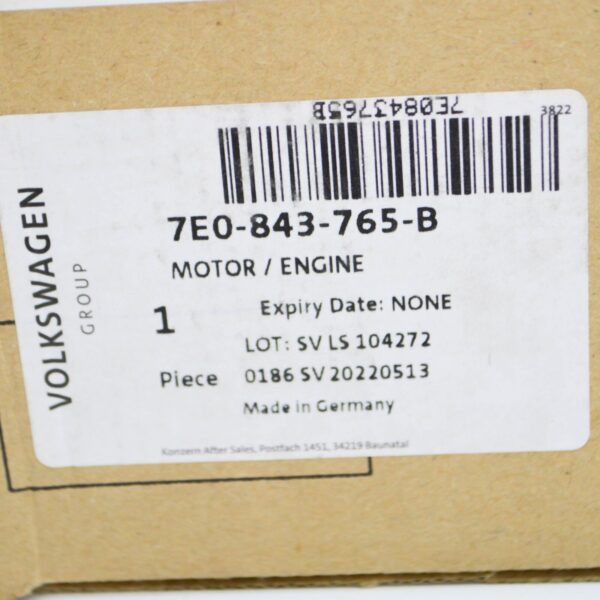 NEW VW TRANSPORTER T5 LEFT SLIDING DOOR POWER LATCHING MOTOR 7E0843765B ORIGINAL - Image 7
