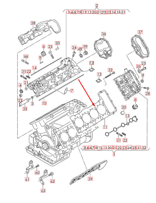 NEW AUDI RS5 8T LEFT CYLINDER HEAD GASKET 079103383BR 4.2 PETROL ORIGINAL - Image 7