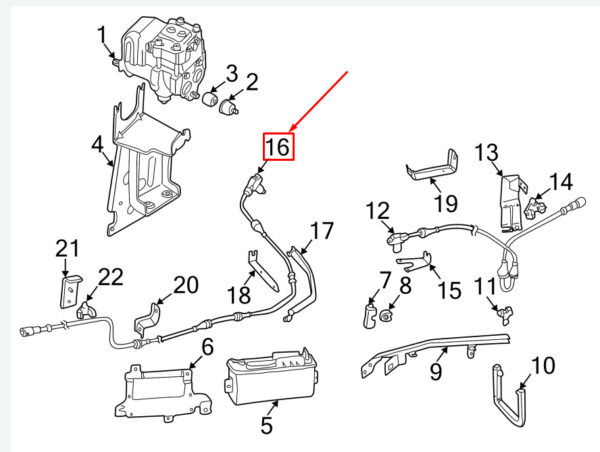 NEW VW TOUAREG 7L RIGHT PARKING BRAKE SWITCH 7L0947561 ORIGINAL - Image 7