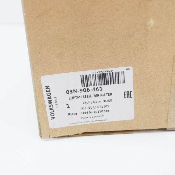 NEW VOLKSWAGEN PASSAT B8 AIR MASS METER 03N906461 ORIGINAL - Image 7