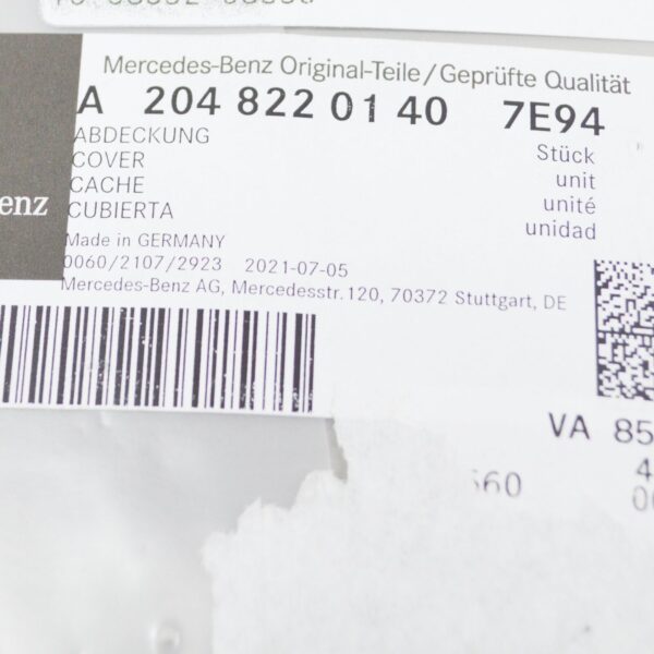 NEW MERCEDES-BENZ E W212 RAIN/LIGHT SENSOR COVER A20482201407E94 ORIGINAL - Image 7