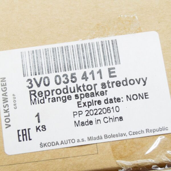 NEW SKODA SUPERB MK3 MID TONE SPEAKER 3V0035411E ORIGINAL - Image 7