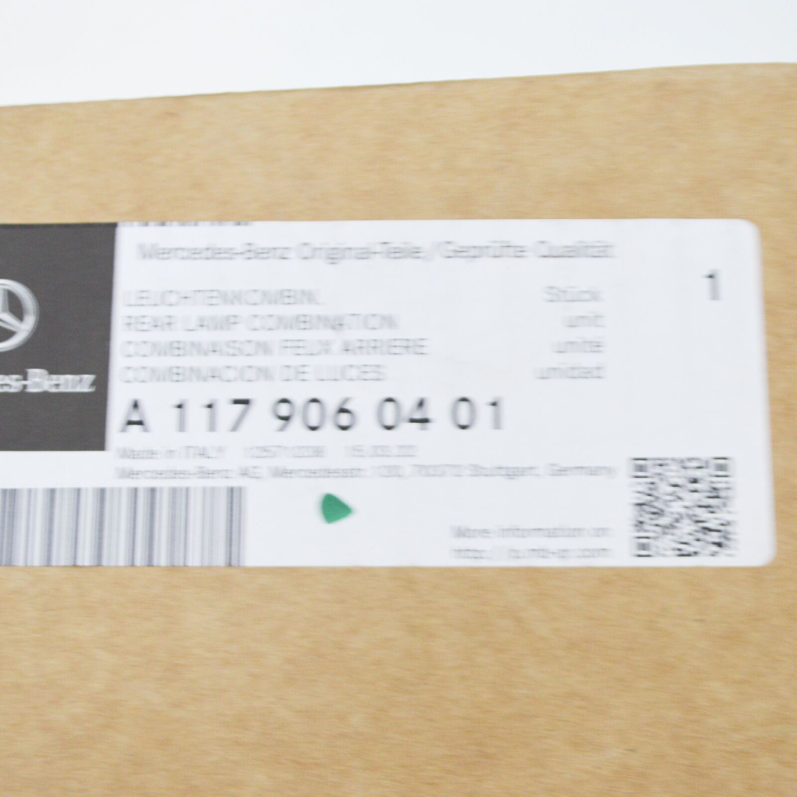 NEW MERCEDES-BENZ CLA COUPE C117 REAR RIGHT TAILLIGHT A1179060401 ORIGINAL 7 NEW MERCEDES-BENZ CLA COUPE C117 REAR RIGHT TAILLIGHT A1179060401 ORIGINAL - Image 7