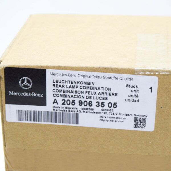 NEW MERCEDES-BENZ C COUPE C205 REAR LEFT TAILGATE TAILLIGHT A2059063505 ORIGINAL - Image 7