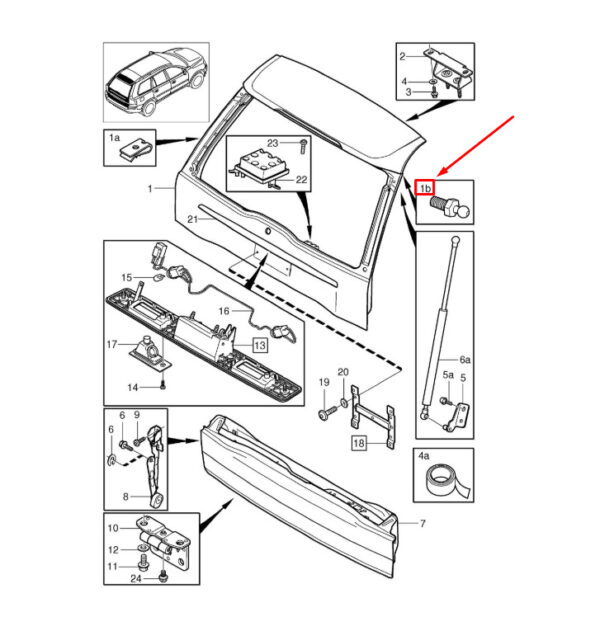 NEW VOLVO XC90 MK1 TAILGATE BALL STUD 8620619 - Image 9