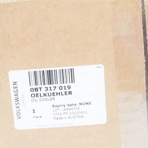 NEW VW TRANSPORTER VI T6 GEAR OIL COOLER 0BT317019 ORIGINAL - Image 7