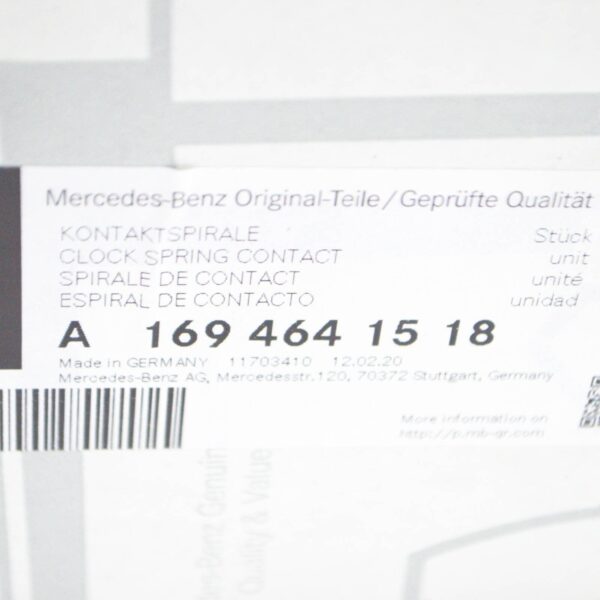 NEW MERCEDES BENZ A W169 STEERING WHEEL SLIP RING SQUIB A1694641518 ORIGINAL - Image 7