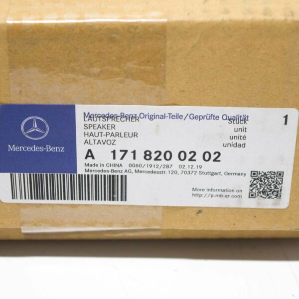 NEW MERCEDES-BENZ SLK R171 FRONT RIGHT DOOR LOUDSPEAKER A1718200202 ORIGINAL - Image 7