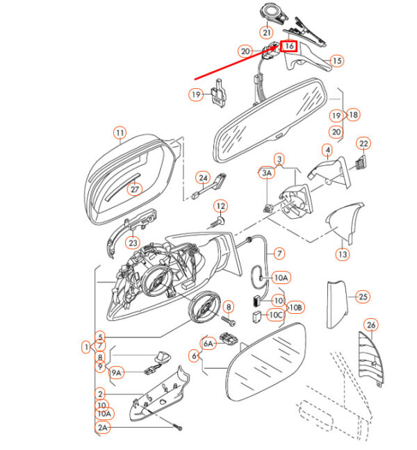 NEW AUDI Q7 4L OTHER INTERIOR PARTS 8R0857593A4PK 2013 11353484 ORIGINAL - Image 7