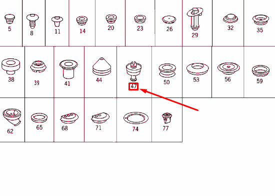 NEW MERCEDES-BENZ CLK C208 JACK PAD PLUG A0019979586 ORIGINAL 7 NEW MERCEDES-BENZ CLK C208 JACK PAD PLUG A0019979586 ORIGINAL - Image 7