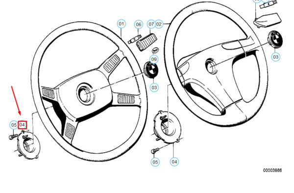 NEW BMW 3 E30 STEERING WHEEL SLIP RING 32331152896 1152896 - Image 9