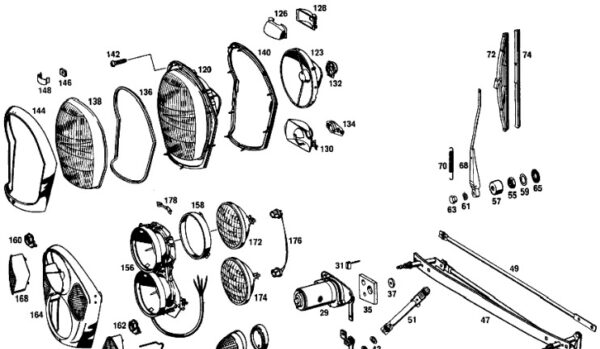 NEW MERCEDES-BENZ 190 W201 WASHER A1119903640 ORIGINAL - Image 7