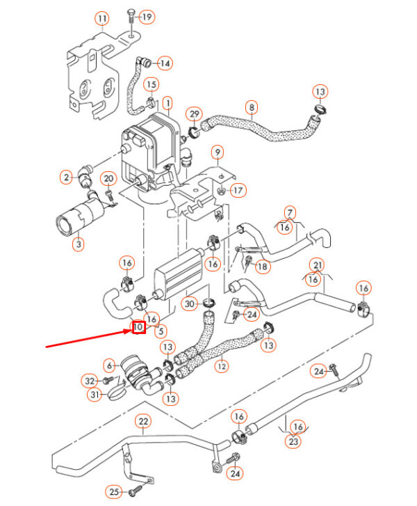 NEW VOLKSWAGEN EOS EXHAUST MANIFOLDS 1K0819178C ORIGINAL - Image 7