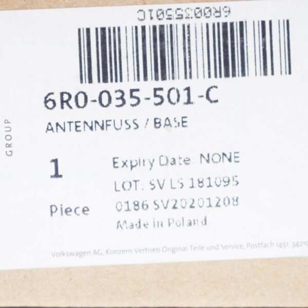 NEW VOLKSWAGEN POLO 6R ROOF ANTENNA AERIAL SHARK BASE 6R0035501C - Image 9