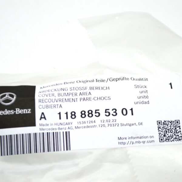 NEW MERCEDES-BENZ CLA COUPE C118 FRONT BUMPER LEFT TRIM A1188855301 ORIGINAL - Image 7