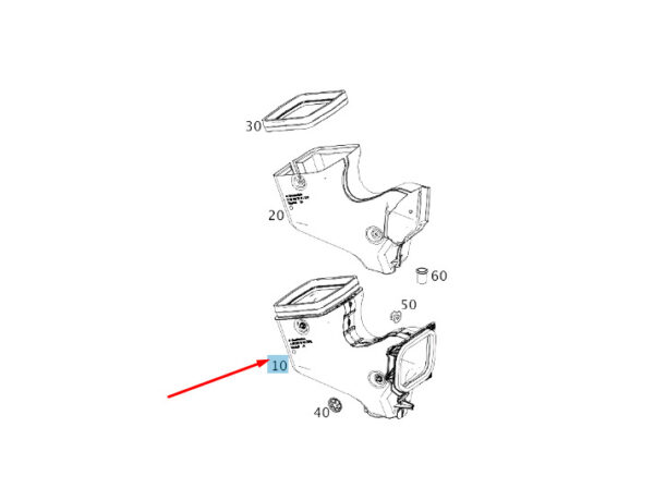 NEW MERCEDES-BENZ SPRINTER W907 VENTILATION INTAKE BOX LHD A9108307900 ORIGINAL - Image 7