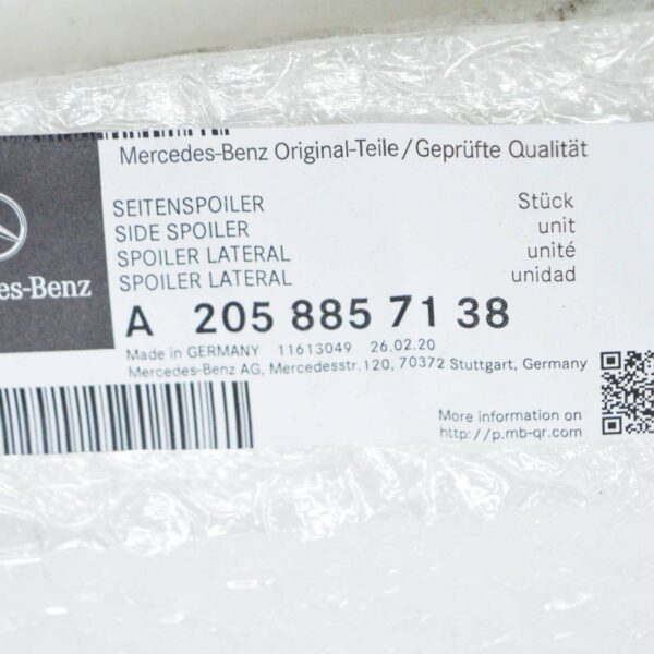 NEW MERCEDES BENZ C63 W205 AMG FRONT BUMPER LOWER SPOILER TRIM LEFT - Image 9