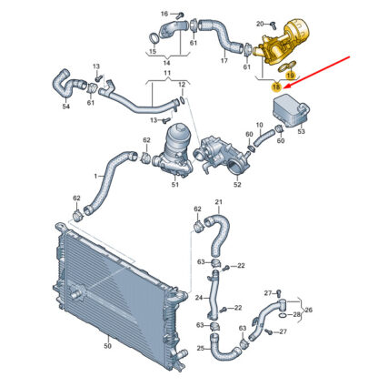 NEW VW AMAROK COOLING SYSTEM REGULATING VALVE 059121737AR - Image 9