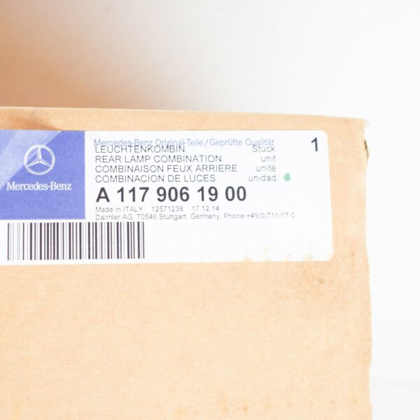 NEW MERCEDES-BENZ CLA COUPE C117 REAR LEFT TAILLIGHT A1179061900 ORIGINAL - Image 7
