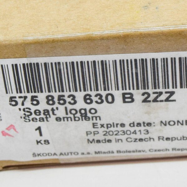 NEW SEAT TARRACO KN REAR LID EMBLEM 575853630B2ZZ ORIGINAL - Image 7